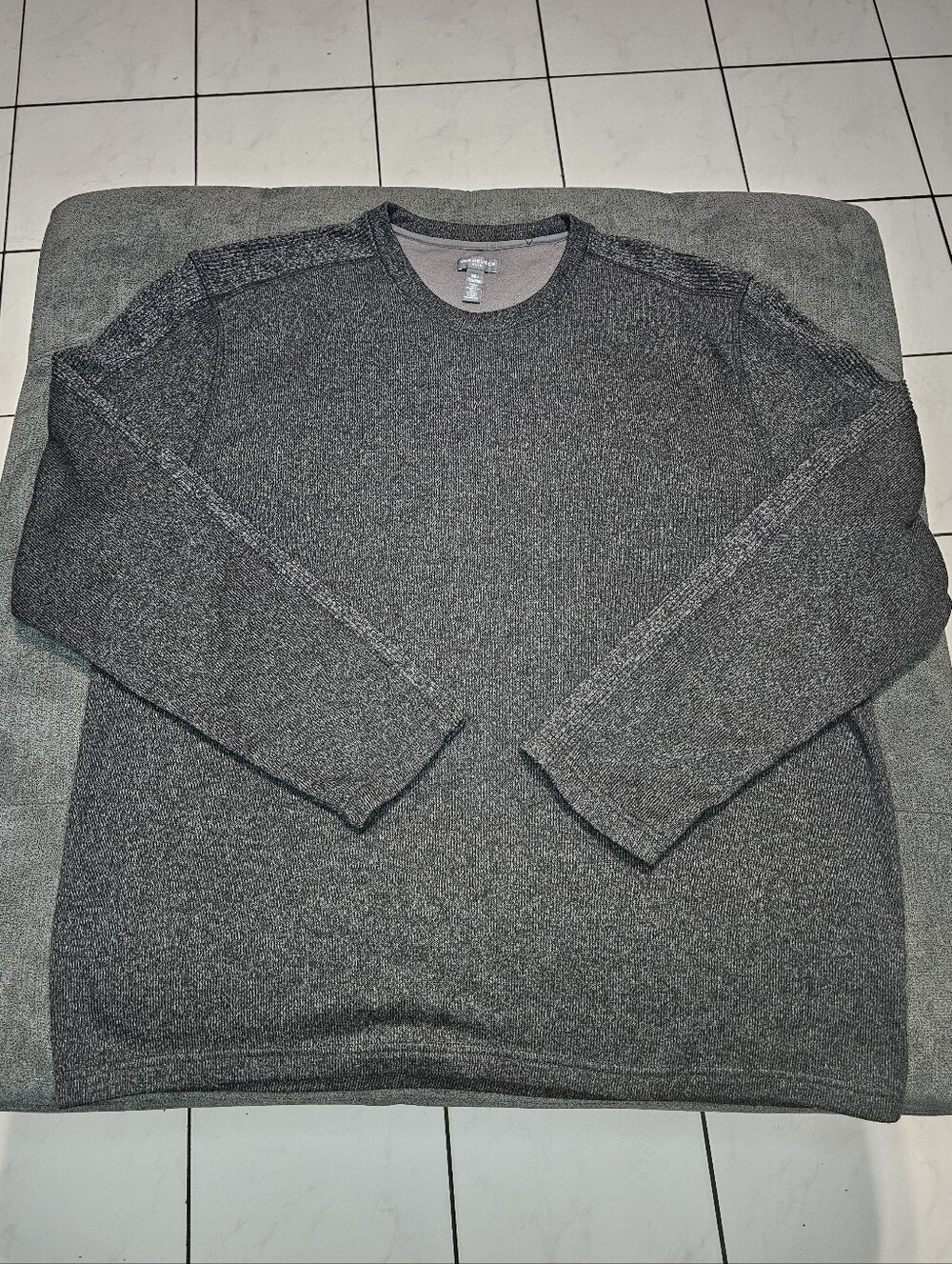 Van Heusen Men's Crewneck Sweater - Charcoal
